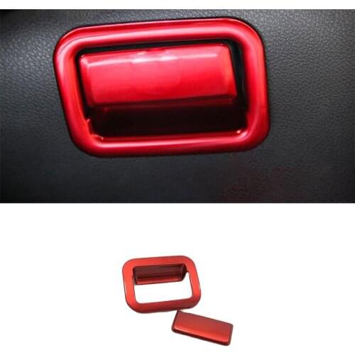 2018 2019 Accessories Car Copilot Glove Box Handle Bowl Cover ABS Chrome for Toyota Camry Trim Interior Mouldings