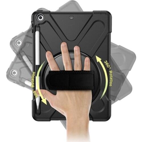 Case for IPad 9.7 Inch 6th Generation 2018 Funda Pencil Holder for IPad 9.7 2017 A1893 Kid Safe Shockproof Armor Cover+Glass+Pen