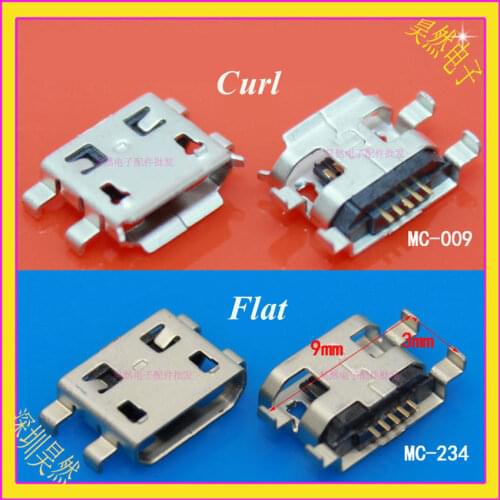 Cltgxdd 1PCS Micro USB Connector 5pin heavy plate 0.8mm B type Female Jack For Mobile Mini USB repair mobile tablet Tail plug
