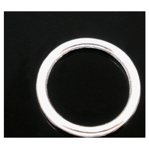 DoreenBeads Retail 100 PCs Silver color Soldered Closed Jump Rings 16x2mm Findings