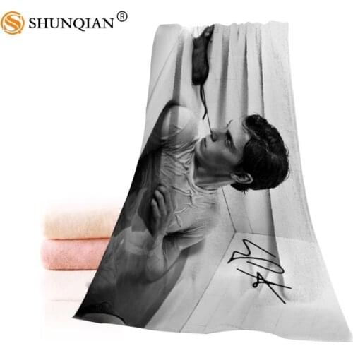 Hot Custom Evan Peters Towel Printed Cotton Face/Bath Towels Microfiber Fabric For Kids Men Women Shower Towels A7.24-1