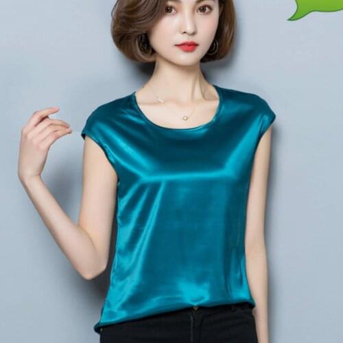 HECAIYUN Women's Silk T-Shirts
