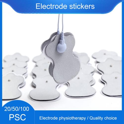 Electrode Pad 20/50/100pcs Non-woven 2.5mm Snap Electrode Pad Massager for Therapeutic Pulse Electro Sticker Muscle Stimulator