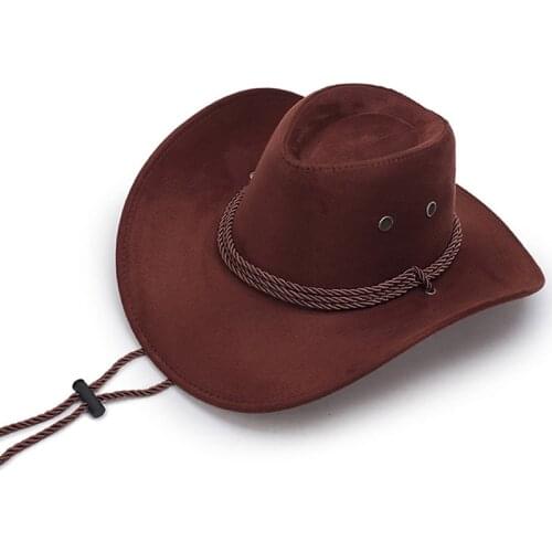 Summer shade light caps mens American wind big western cowboy hats ladies knight hat outdoor visor unisex breathable cap