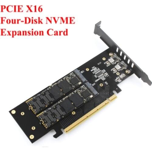 M.2 X16 Om 4X Nvme PCIE3.0 GEN3 X16 Om 4 * Nvme Raid Card Pci-E Vroc Kaart Raid Hyper M.2X16 M2X16 4X X4 Nvme * 4 Raid Computer