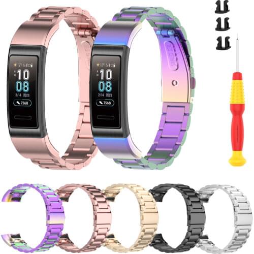 Stainless Steel Metal Bracelet For Huawei Band 3Pro Wristband Strap For Huawei Band 4 Pro Watchband For Band 3 Replacement Strap