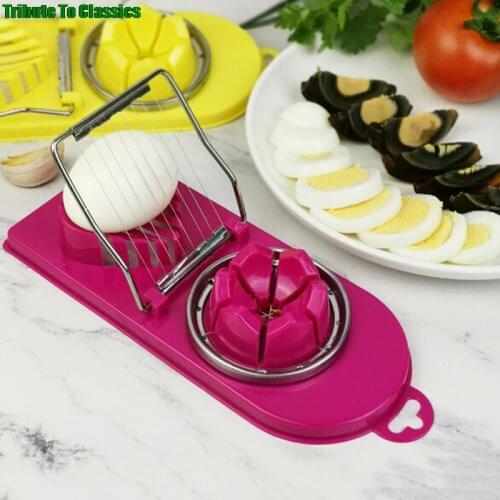 1PC Stainless Steel Multifunctional Fruite tool Cutting Egg Slicers Wire Kitchen Accessories Slicing Gadgets Cooking Tools hot