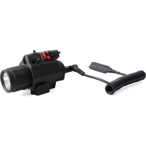 Powerful Mini Red Dot Laser Sight Scope 200 lm LED Flashlight + Laser Sight For Gun Rifle Pistol Shot Airsoft Riflescope Hunting