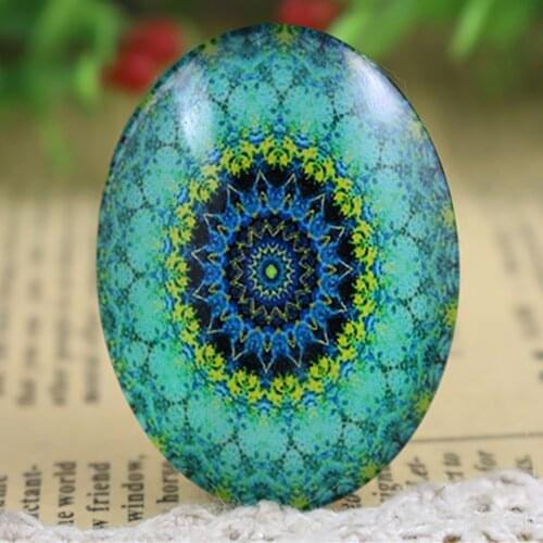 New Fashion 2pcs 30x40mm Handmade Photo Glass Cabochons (I3-22)