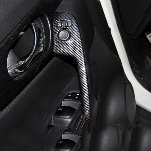 For Nissan Qashqai new X-Trail X Trail T32 Rogue ABS Carbon handshake trim panel Cover Trim Car Accessories 2017 2018