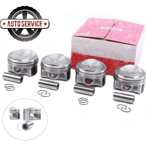 NEW 06H 198 151 C Pistons & Rings Assembly STD 82.5mm Pin 21mm For VW Golf Passat CC AUDI A3 A4 A5 EA888 1.8T 16V 06H 198 151 C