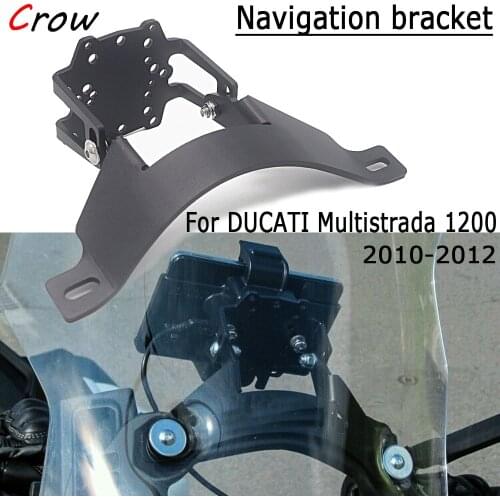 NEW Mobile Phone Navigation Bracket GPS Navigation Bracket Support For Ducati MULTISTRADA 1200 2010 2011 2012 Multistrada 1200