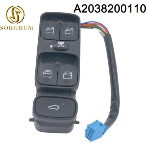 New Power Control Window Switch For MERCEDES C CLASS W203 C180 C200 C220 A2038200110 2038210679 A2038210679