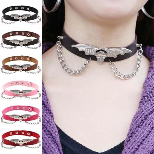 Sexy Slave Restraints Bat collar Sex Toys for Couples Punk Style Adult Games Spike Rivet Buckle Collar SM Bondage Neck Ring