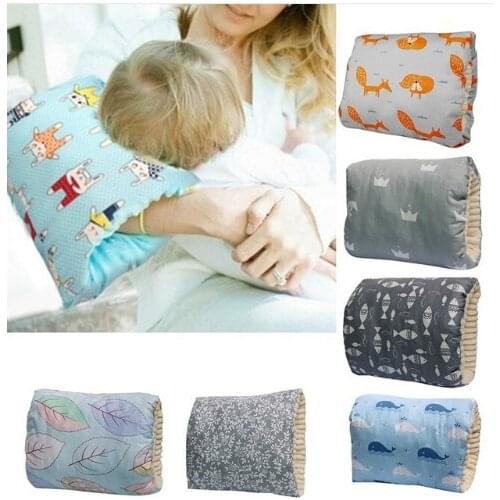 Baby Nursing Arm Pillow Breastfeeding Infant Newborn Baby Pillows Mom Baby Care Cotton Washable Bedding Accessories