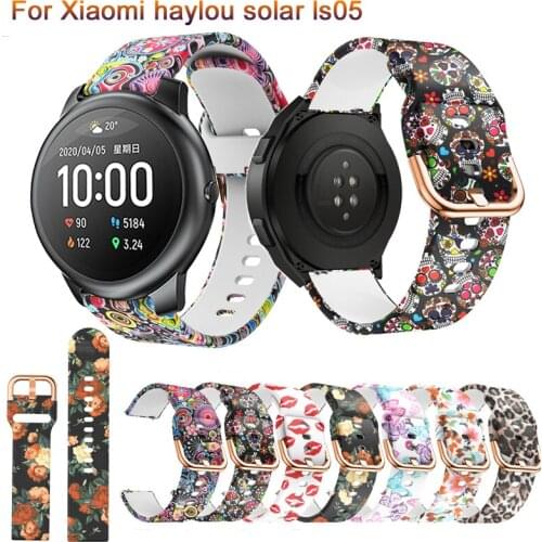 22mm Watchband For XiaoMi Haylou Solar LS05 Bands Silicone Replacement Wirststrap For XiaoMi Haylou Solar LS05 Watch Bracelet