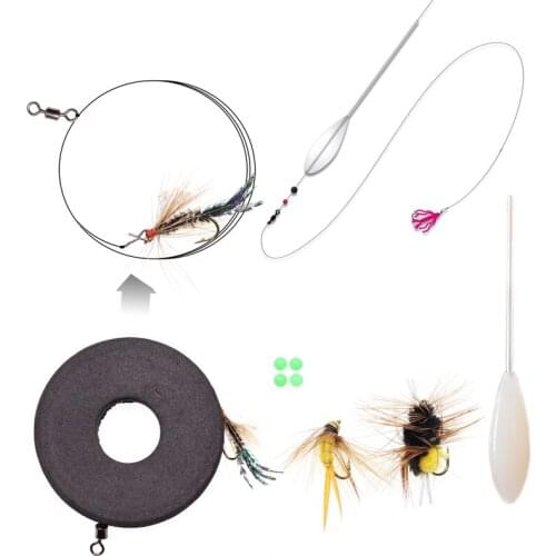 Fishing Bombards Fishing Float Fishing Fly Rig Bomb Float Combo Set For Sea Trout Rainbow Trout Fishing with Spinning Rod/ Reel