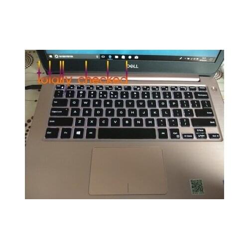 Silicone Laptop keyboard cover skin Protector For Dell Inspiron 13 5000 5368 5370 5378 5379 13.3 inch 2-in-1 Notebook