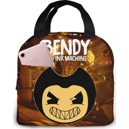Bendy Toy lunch bag kid women insulation portable waterproof picnic coole bag breakfast school reusable food bag new 2021