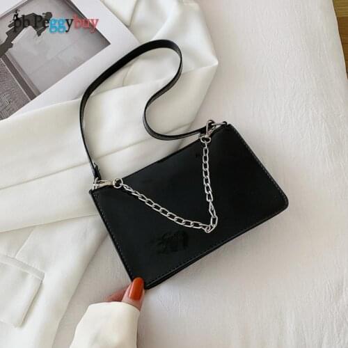 Girls Shoulder Bags PU Leather Fashion Women Zipper Patent Leather Design Handbags Tote Solid Shoulder Underarm Bags