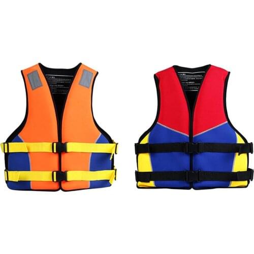 Reflective Life Vest Waterproof Design Thickened Boating Water Safety Vest For Men Women Children Water Sport Equipment