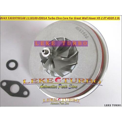 Turbo Cartridge Chra Core BV43 168 53039700168 53039880168 1118100-ED01A 1118100ED01A For Great Wall GW Hover H5 2.0T 4D20 2.0L