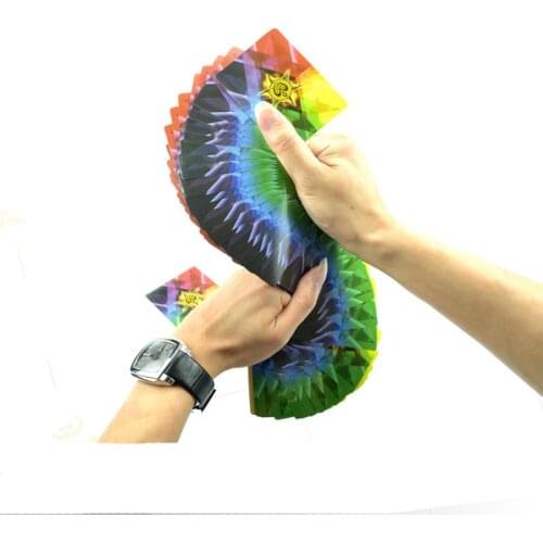 Ultra Thin Rainbow Playing Cards Deck Poker Close-up Street Magic Tricks Props Toys Magic Accessories Kid Puzzle Toy Gift