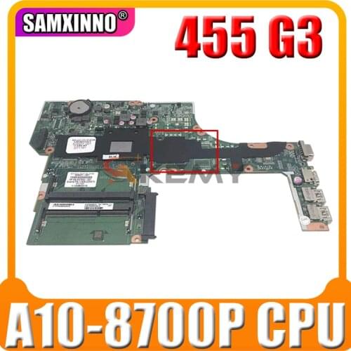 High quality For HP probook 455 G3 Laptop Motherboard With A10-8700P CPU 828431-601 DAX73AMB6E1 MB 100% Tested Fast Ship