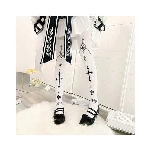 Japanese lolita knee - high socks lolita female stockings cos transsexuals tights of autumn