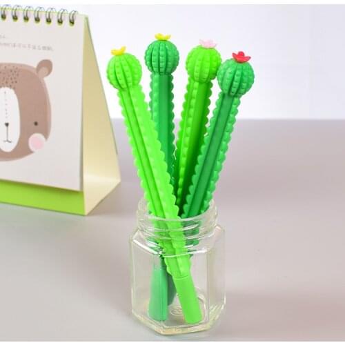 120 PCs Wholesale creative flower fairy pen neutral pen 0.5 MM black signature pen office stationery for students