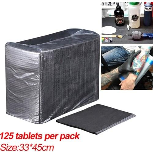 125Pcs Disposable Tattoo Clean Pad Tattoo Table Covers Clean Pad Patient Dental Napkins Beauty Tattoo Accessories Tattoo Bibs