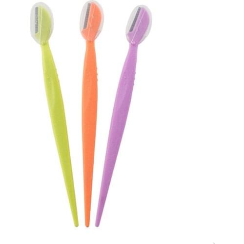 1Pc/3pc Eyebrow Trimmer Facial Hair Trimmer Shaping Eyebrow Knife Razor Cap Stainless Steel Blade Eyebrow Remover Makeup Tools