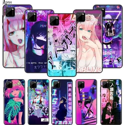 Anime Vaporwave For OPPO Realme Narzo 20 C2/3/11/12/15/17 X2 X3 X7 XT X50 Q2 Q2i V3 V5 V15 Pro Black TPU Phone Case