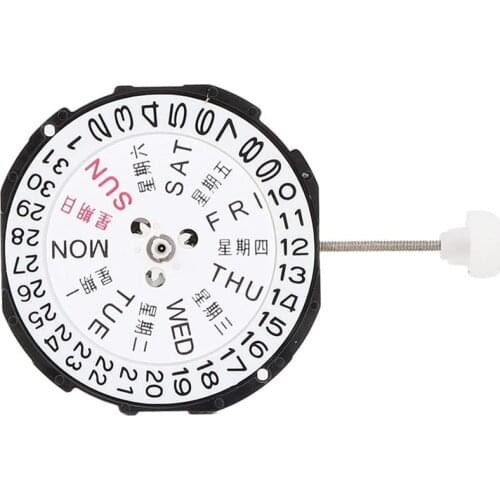 Watch Movement, Three Hands Movement Movement Quartz Watch Movement, SL28 for Watch Repair Accessory Men(Dual Calendar)