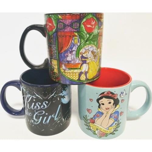 Disney Ceramic Cup Coffee Adult Mug Animation Cartoon Children Cup Couple Milk Tea Cup As a Gift