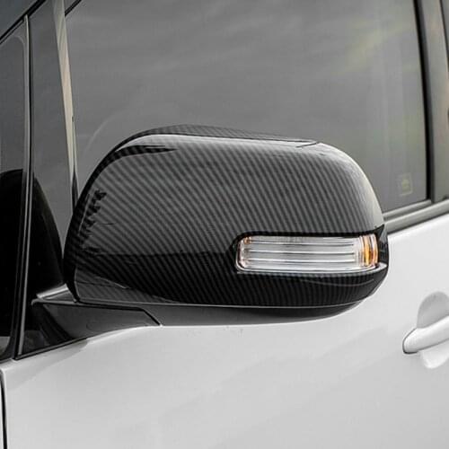 For Toyota Noah Voxy 70 Series ABS Carbon Fiber Car Rear View Rearview Side Glass Mirror Cover Trim Frame Accessories 2010-2013