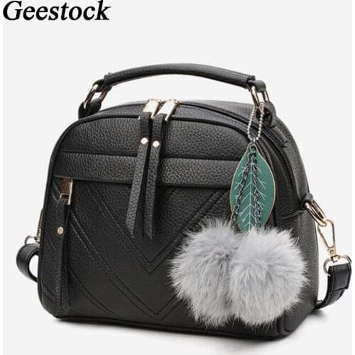 Geestock 2020 Women Handbags PU Leather Shoulder Bags Fashion Ladies Crossbody Bag Totes with Adjustable Belt Strap