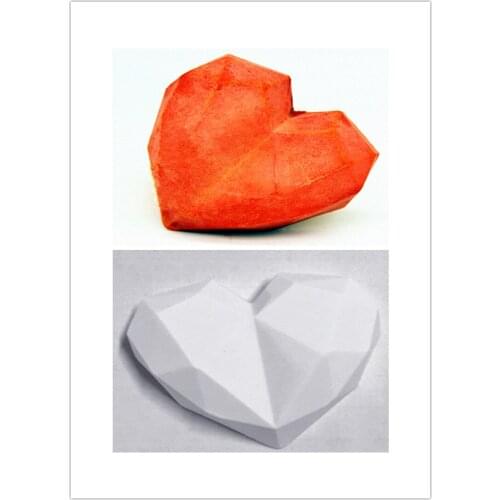 Geometric love incense spreading stone car out of the air mouth incense plaster mold Muse cake silicone mold