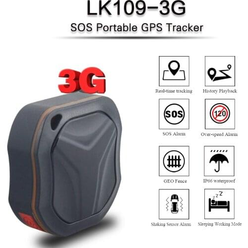 Mini 3G Personal GPS Tracker LK109-3G Portable Locator With Waterproof IP68 Long Standby Real-time GSM GPRS Tracking Device