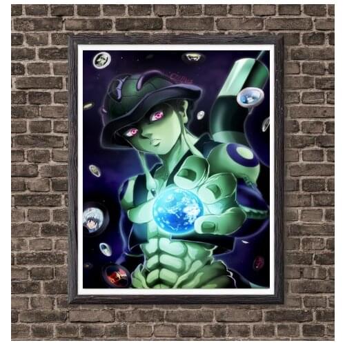 Hunter X Hunter Meruem King Fabric Art Prints Poster for Home Decoration,20 x 25 cm,Stretched And Ready To Hang