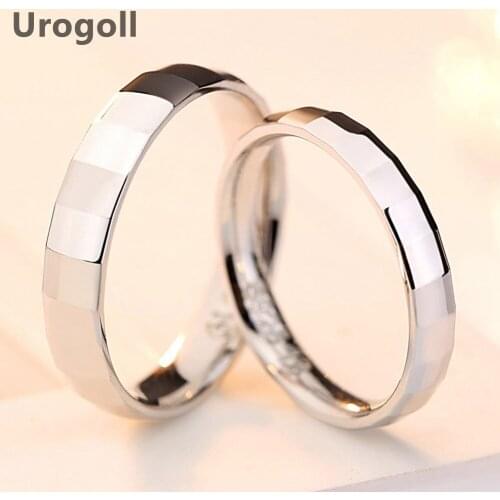 Genuine 925 Sterling Silver Rings Romantic Wedding Bridal Scale Bamboo Ring Couple Jewelry Finger Ring Valentine Gift Engraved