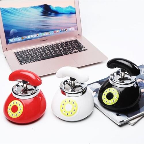 Creative telephone landline modeling ceramic ashtray Fashion phone ashtray desktop decoration