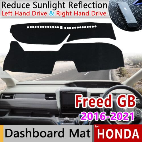 Dashboard Cover Dash Board Mat Carpet Pad for Honda Freed GB5 GB6 GB7 GB8 2016 2017 2018 2019 2020 2021 Sun shade Accessories