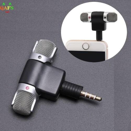 Mini 3.5mm Jack Microphone Stereo Mic For Recording Mobile Phone Studio Interview Microphone 4 pin For smartphone