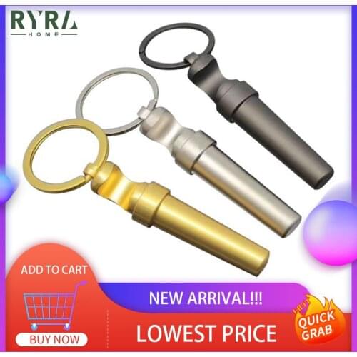 Multifunctional Zinc Alloy 3 In 1 Bottle Opener Keychain Outdoor Portable Mini Wine Beer Can Opener Wood Corkscrew Kitchen Tools