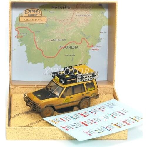 Almost Real 1/43 For Land Rover Discovery 1st 1996 Kalimantan Racing Car Diecast Model Car Camel Cup Dirty Edition Kids Gifts