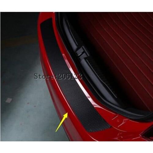 For Alfa Romeo Giulia 2016 2017 Rear Outside Bumper Plate Cover Protector Trim For Alfa Romeo Giulia 2017 Car Accessories