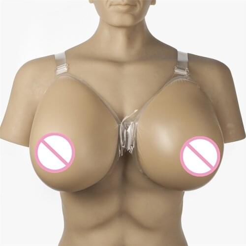 Drag Queen Huge Boobs 6000g/pair Strap-On Fake Super Breasts Form Transsexual Artificial Tits Crossdressing Men Breast Cosplay
