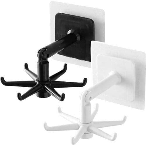 Self Adhesive Kitchen Wall Door Hook Key Holder Rack Towel Hanger Bathroom Rack Hooks Aluminum Multi-Purpose Storage Hooks