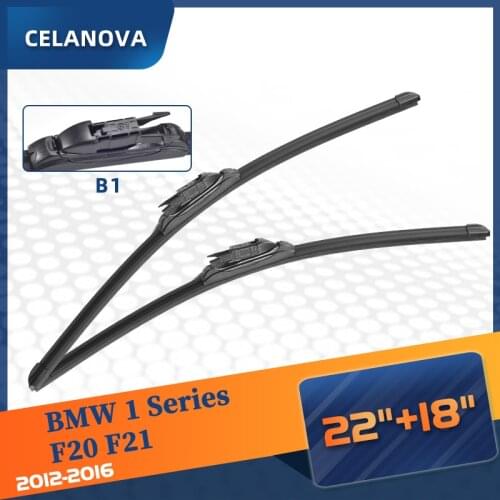 Windshield Wiper Blade For BMW 1 Series F20 F21 2012-2016 Frameless Windscreen Rubber Wipers 22"+18"